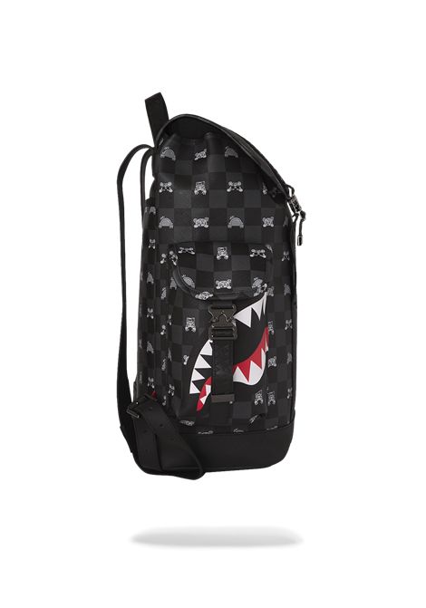 Zaino con Shark Mouth SPRAYGROUND | 910B8909NSZGRAY PEEKING CHARACTER CHECK M